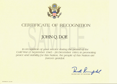 Sample Certificate